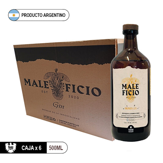 Caja Gin Maleficio Honey - 6 unidades