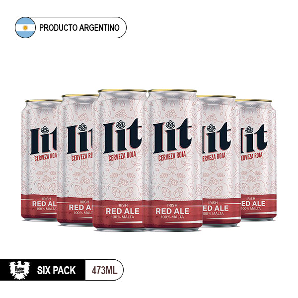 Six pack cerveza Lit Irish Red ale - Cerveza Roja