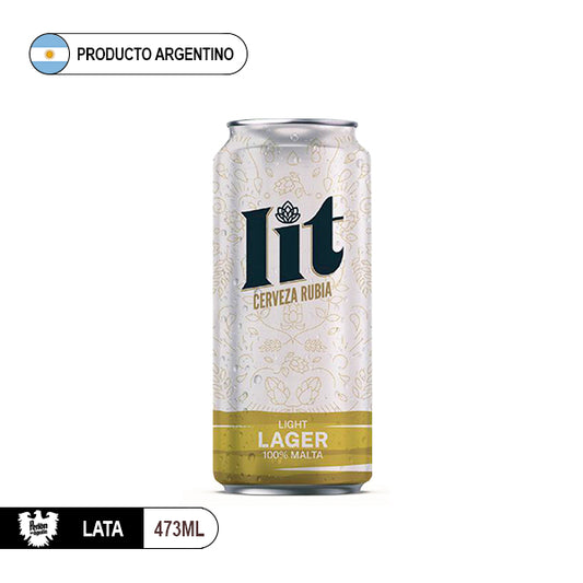 Cerveza Lit Ligth Lager - Cerveza Rubia