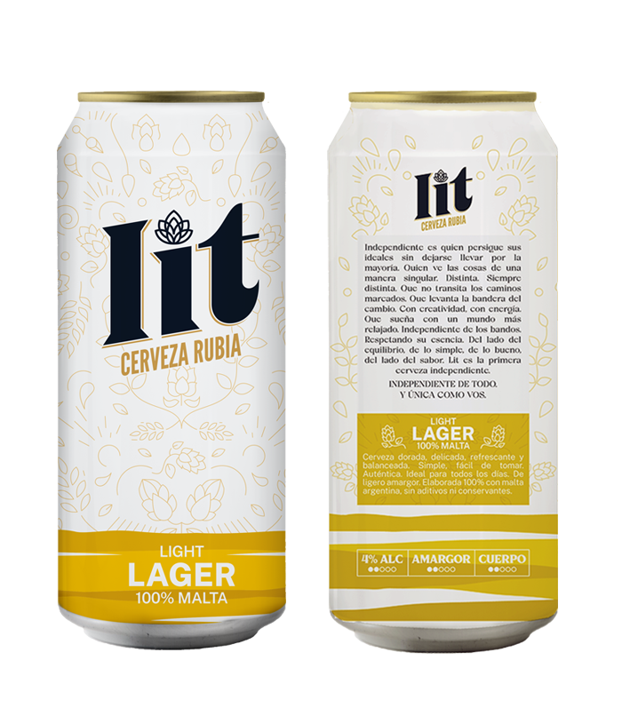 Cerveza Lit Ligth Lager - Cerveza Rubia